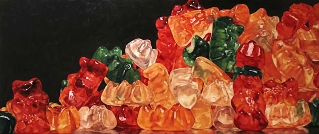 650x273 Pamela Johnson's Mouth Watering Junk Food Art - Junk Food Painting