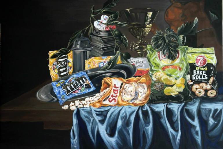 770x513 Saatchi Art Fast Food Painting By Ungureanu Andreea - Junk Food Painting