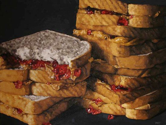550x416 The Hyperrealistic Junk Food Paintings Of Pamela Michelle Johnson - Junk Food Painting