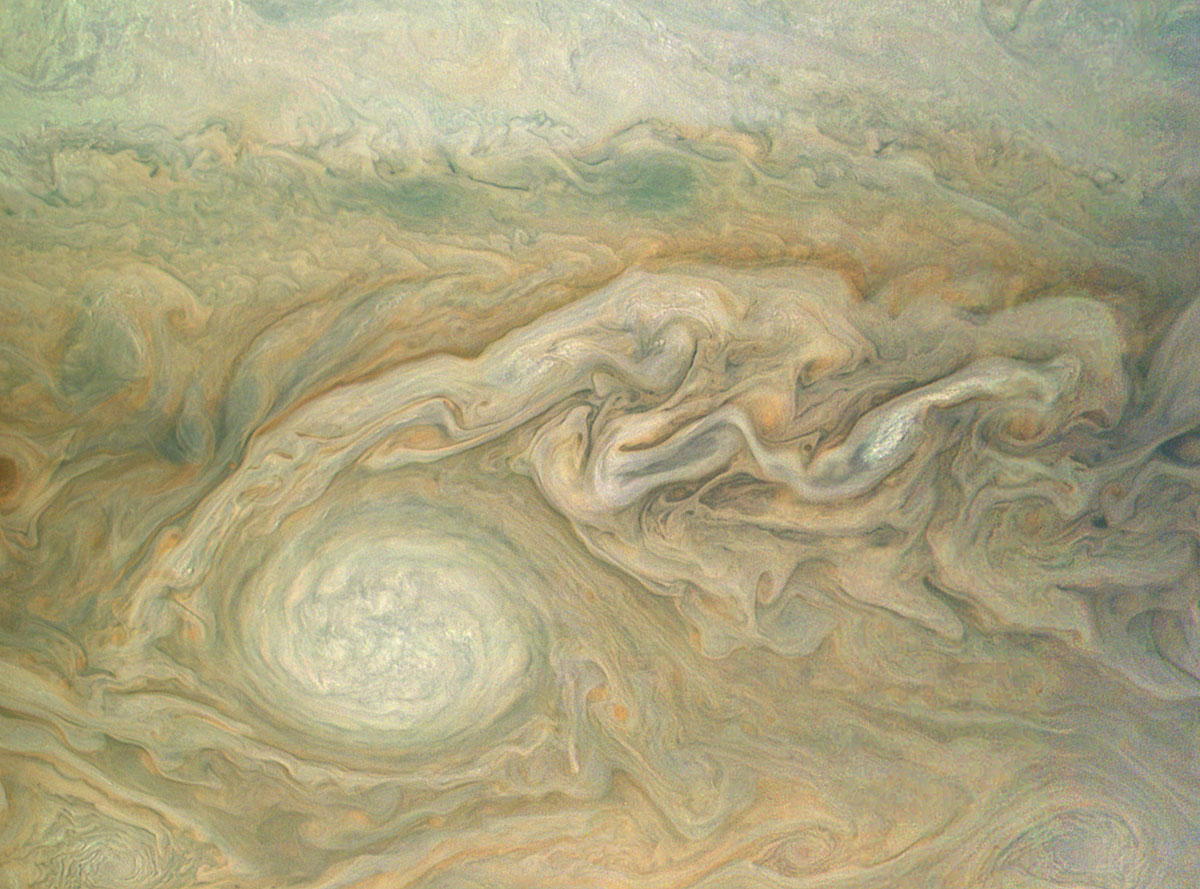 1200x889 Jupiter Up Close Looks Like A Van Gogh Painting (2) - Jupiter Painting