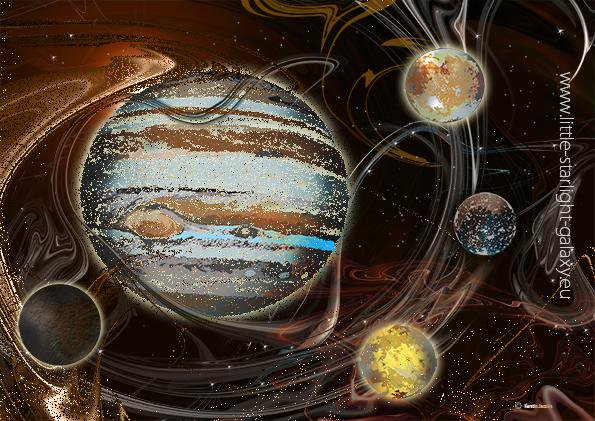 595x421 Kerstin Jacobs On Twitter Moons Of Jupiter - Jupiter Painting