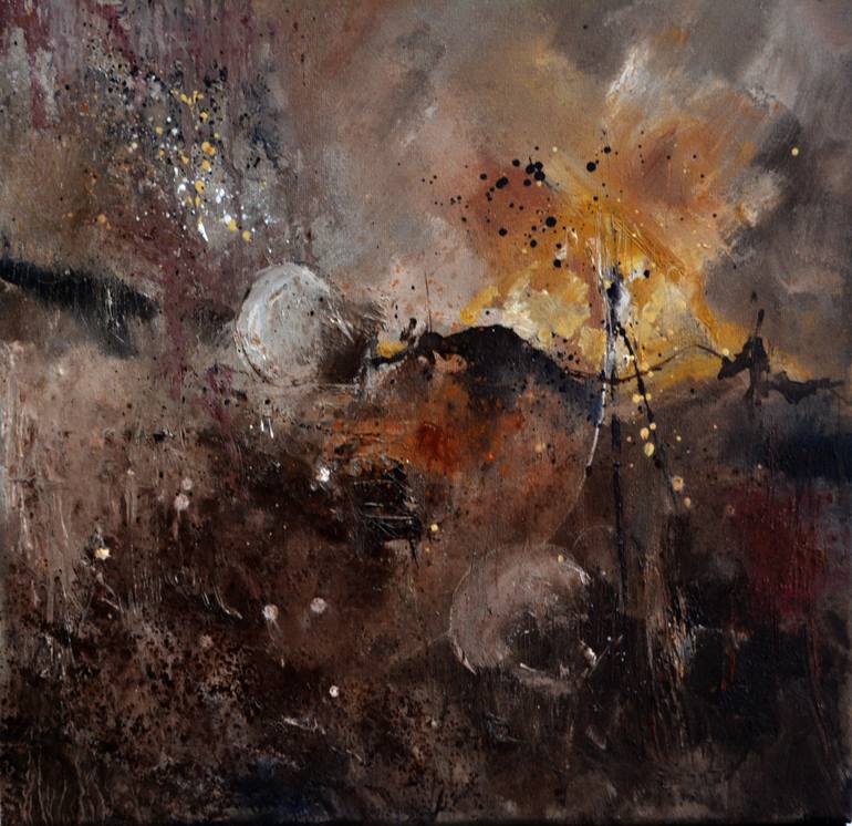 770x746 Saatchi Art Jupiter And Saturn Painting By Pol Ledent - Jupiter Painting