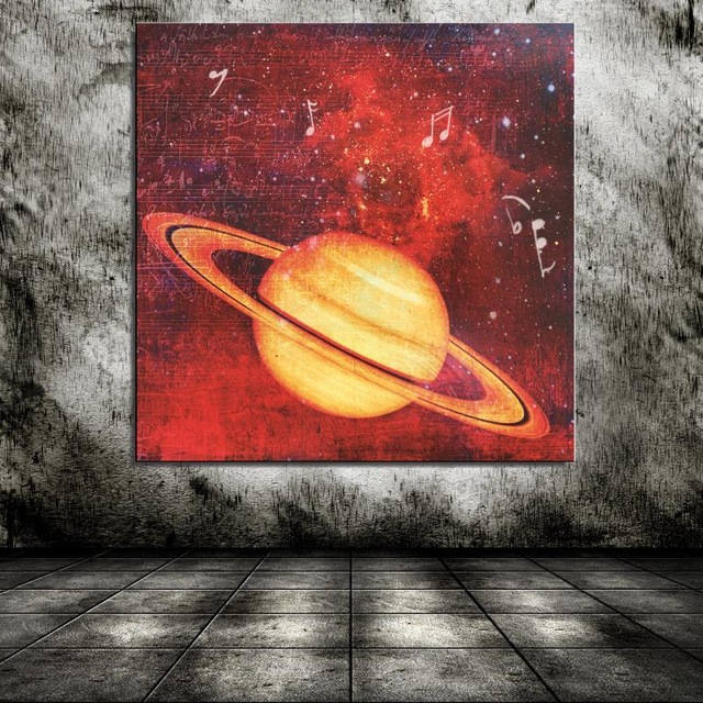 640x640 Planet Saturn Jupiter Still Life Realist Drawing Home Decor Oil - Jupiter Painting