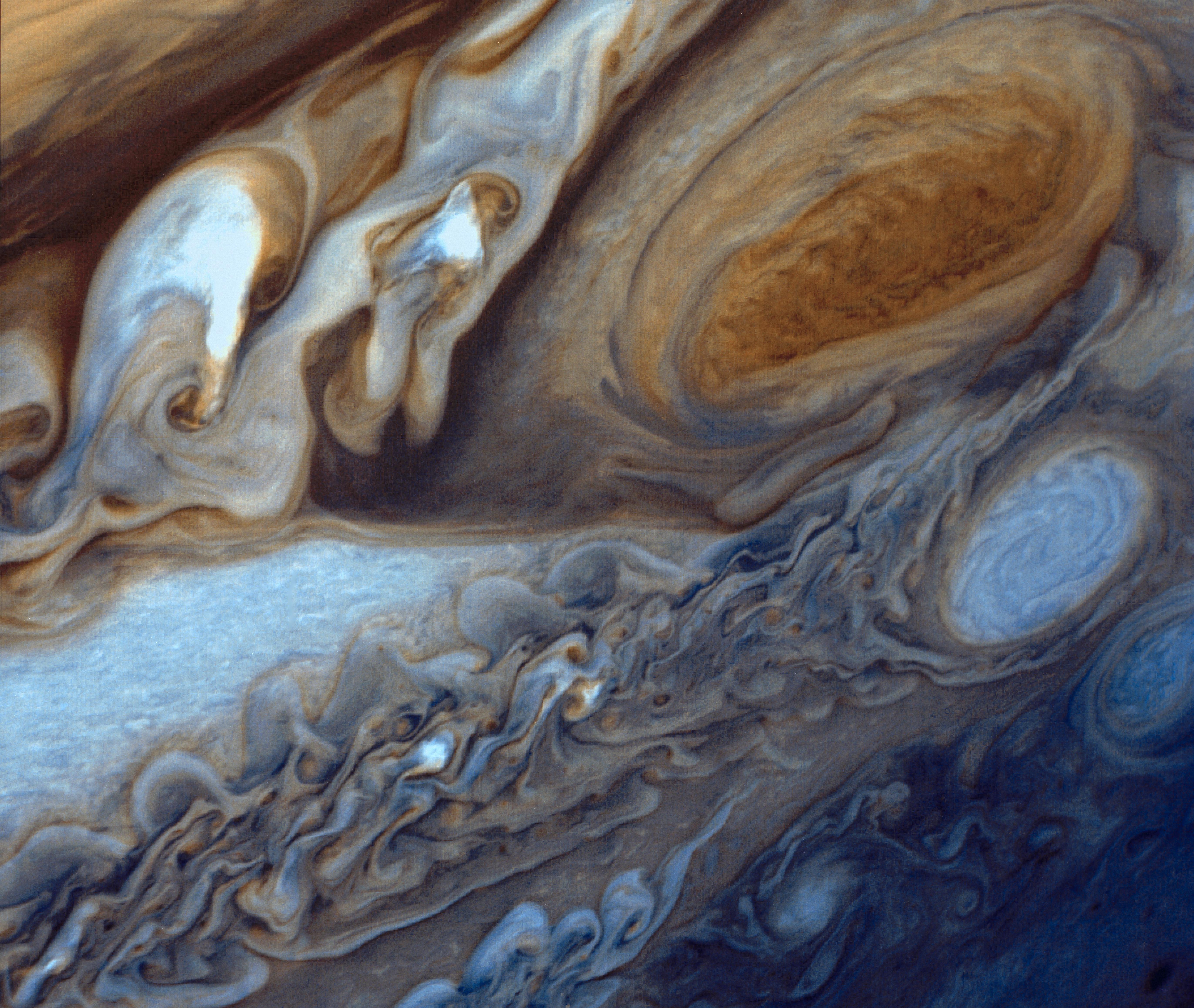 5489x4637 Great Red Spot - Jupiter Painting