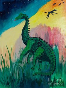 225x300 Jurassic Park Paintings Fine Art America - Jurassic Park Painting