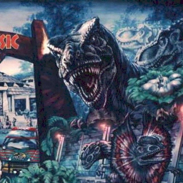 640x640 The Lost World Jurassic Park Painting From Movie Welcome - Jurassic Park Painting