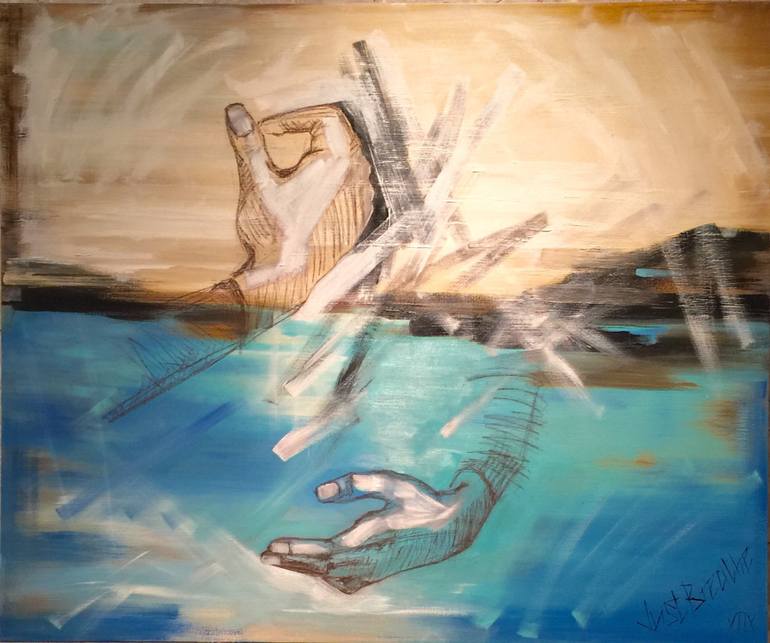 770x643 Saatchi Art Just Breathe Painting By Polina Khasanova - Just Breathe Painting