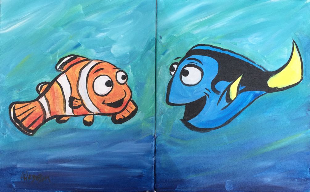 1005x625 Just Keep Swimming - Just Keep Swimming Painting