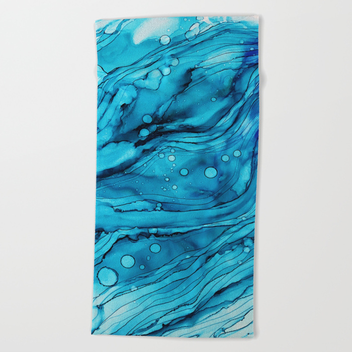 700x700 Just Keep Swimming Beach Towel By Paintbysam Society6 - Just Keep Swimming Painting