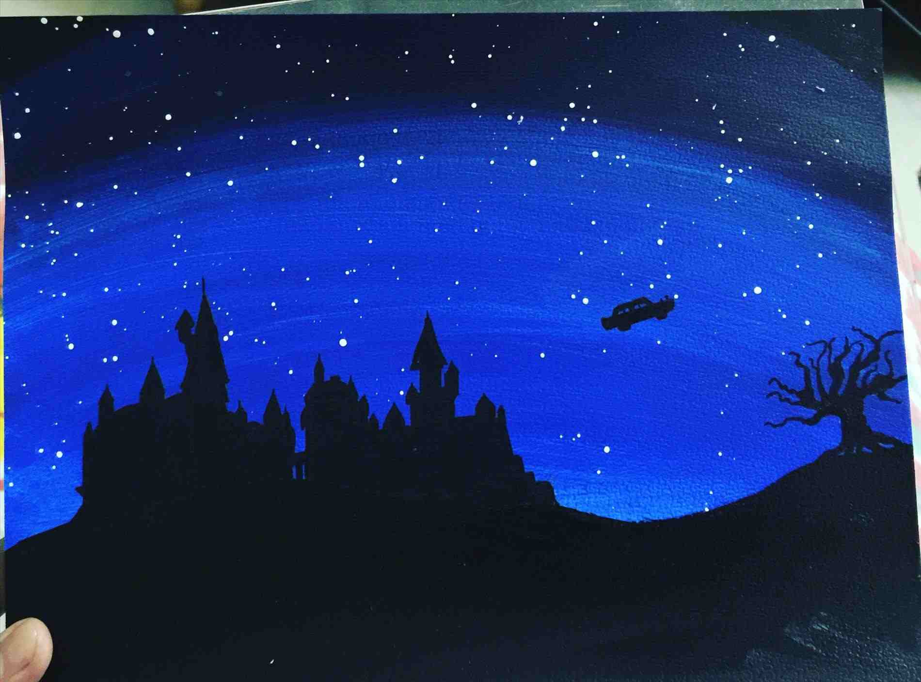 1900x1407 So Rhcom Just Disney Castle Painting Easy Keep Swimming - Just Keep Swimming Painting
