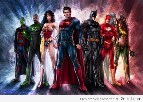 600x429 Incredible Justice League Painting2 Nerd - Justice League Painting