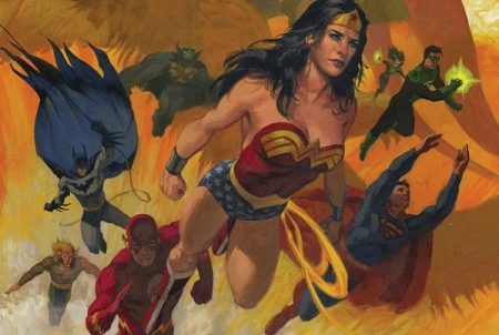 450x302 January Book Club Justice League League Of One! On 1.25.18 - Justice League Painting