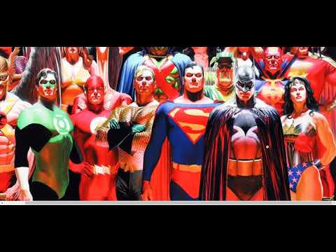 480x360 New Justice League Poster Members Amp Alex Ross Painting Similar - Justice League Painting