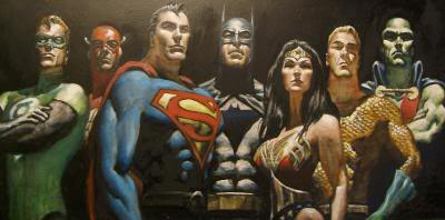 400x198 The Idol Head Of Diabolu, A Martian Manhunter Blog 2006 Mark - Justice League Painting