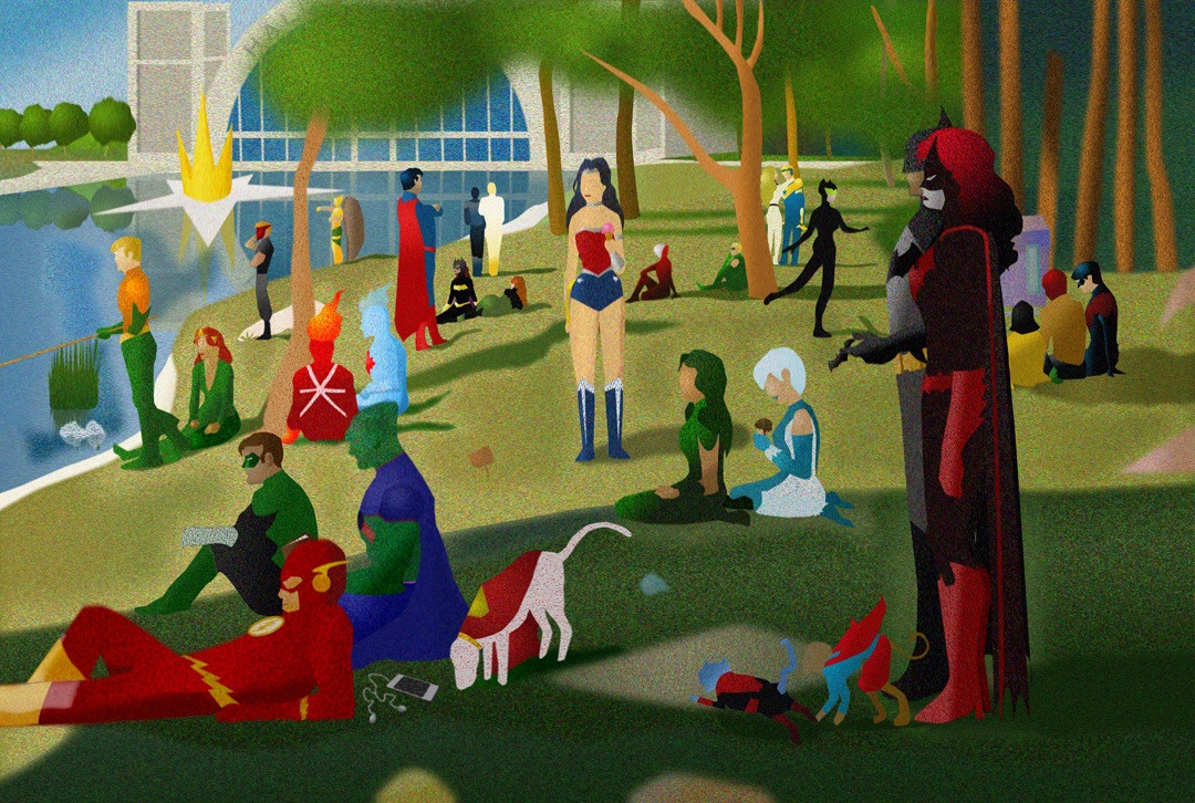 1080x726 The Justice League Painting Explained The Uncanny Book Club - Justice League Painting