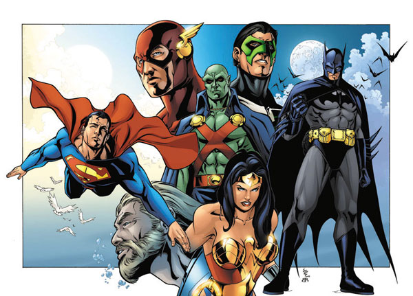 600x431 Amazing Art From The Dc Universe - Justice League Painting
