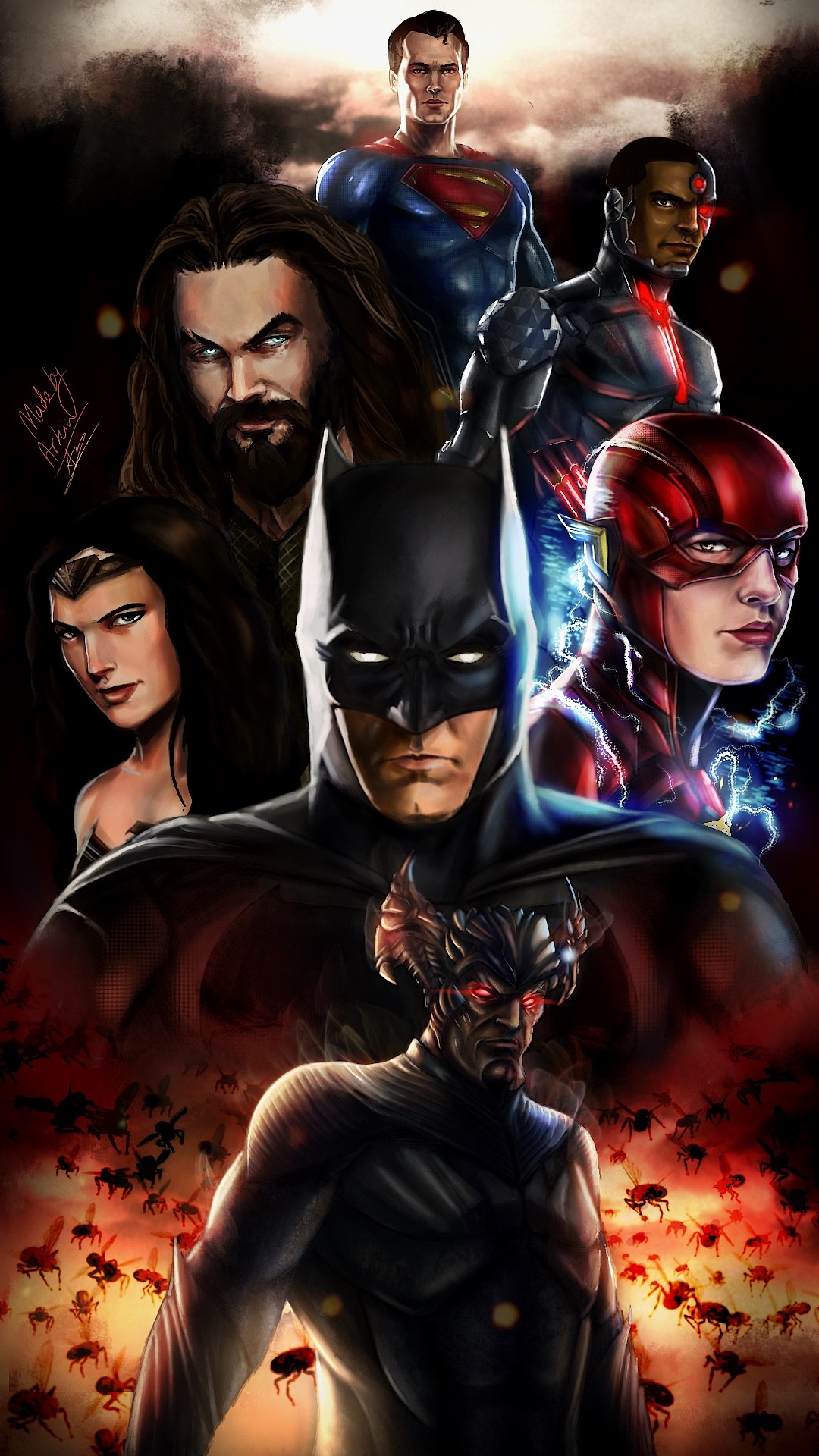 Justice League Painting at PaintingValley.com | Explore collection of ...