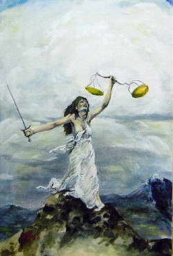 250x370 Lady Justice - Justice Painting