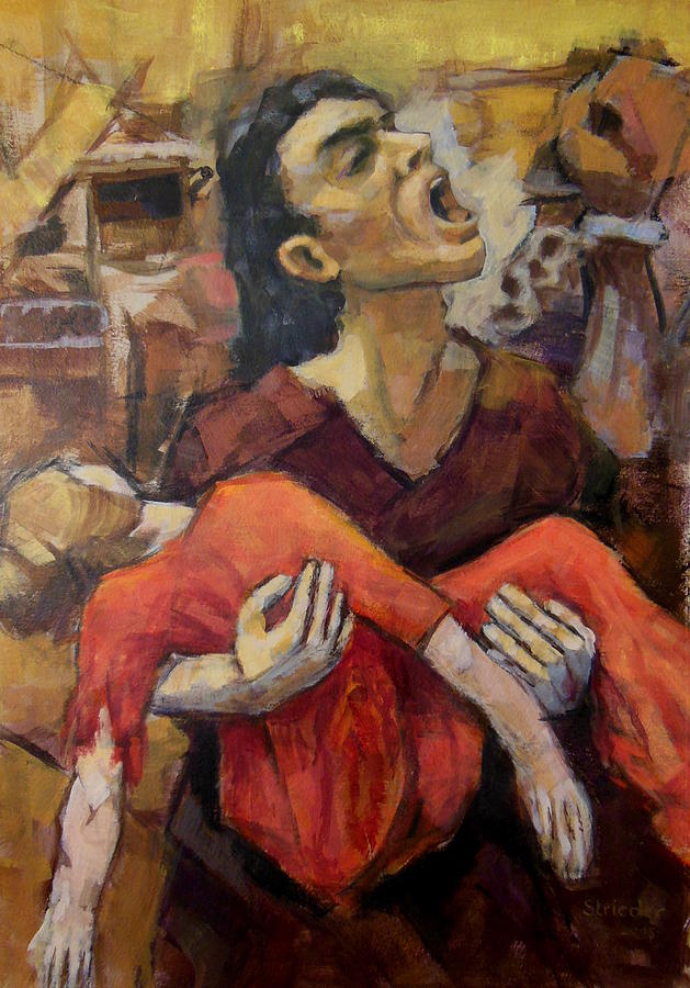 629x900 Scream For Justice Painting By Alfons Niex - Justice Painting