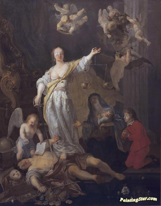 563x720 The Triumph Of Justice Artwork By Gabriel Metsu Oil Painting Amp Art - Justice Painting