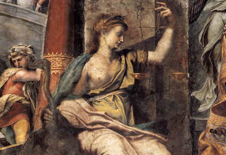 752x517 The Vatican Discovers New Paintings By Raphael Hidden In Plain - Justice Painting