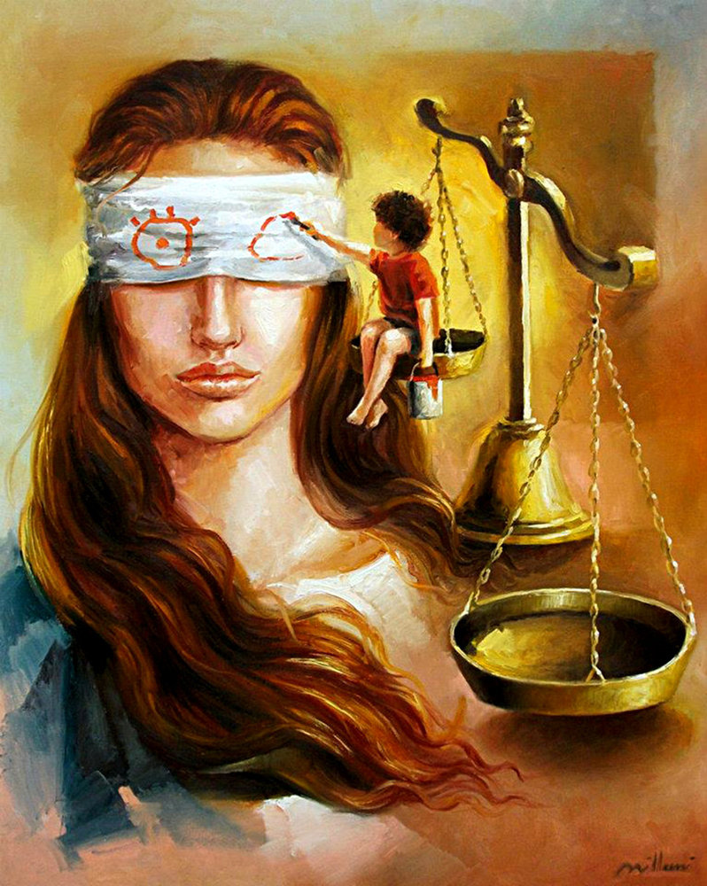 798x1000 Justice By Fabianomillani - Justice Painting