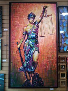236x314 Lady Justice Painting - Justice Painting