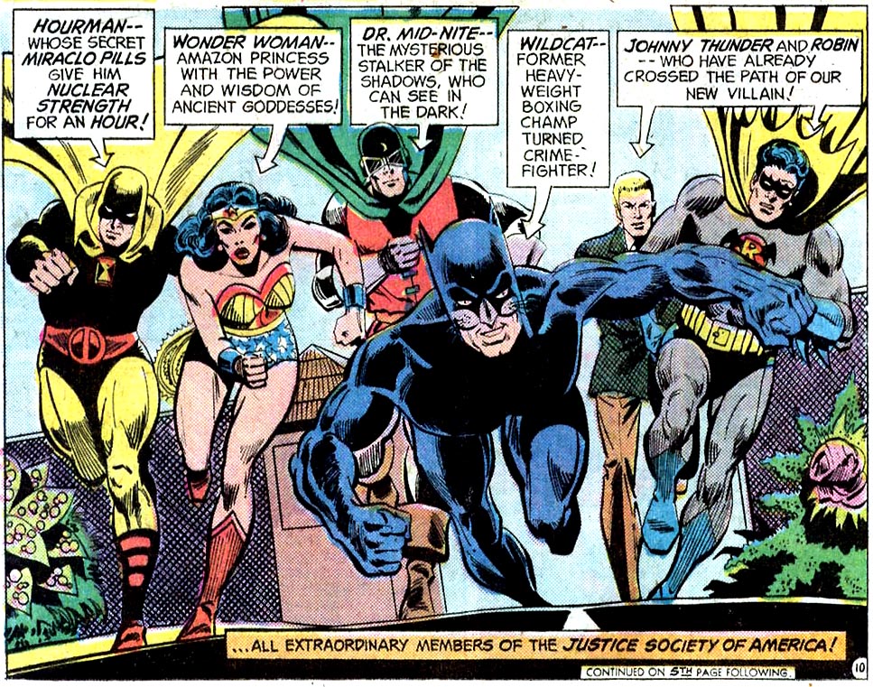 967x761 History Of The Justice Society - Justice Society Of America Painting