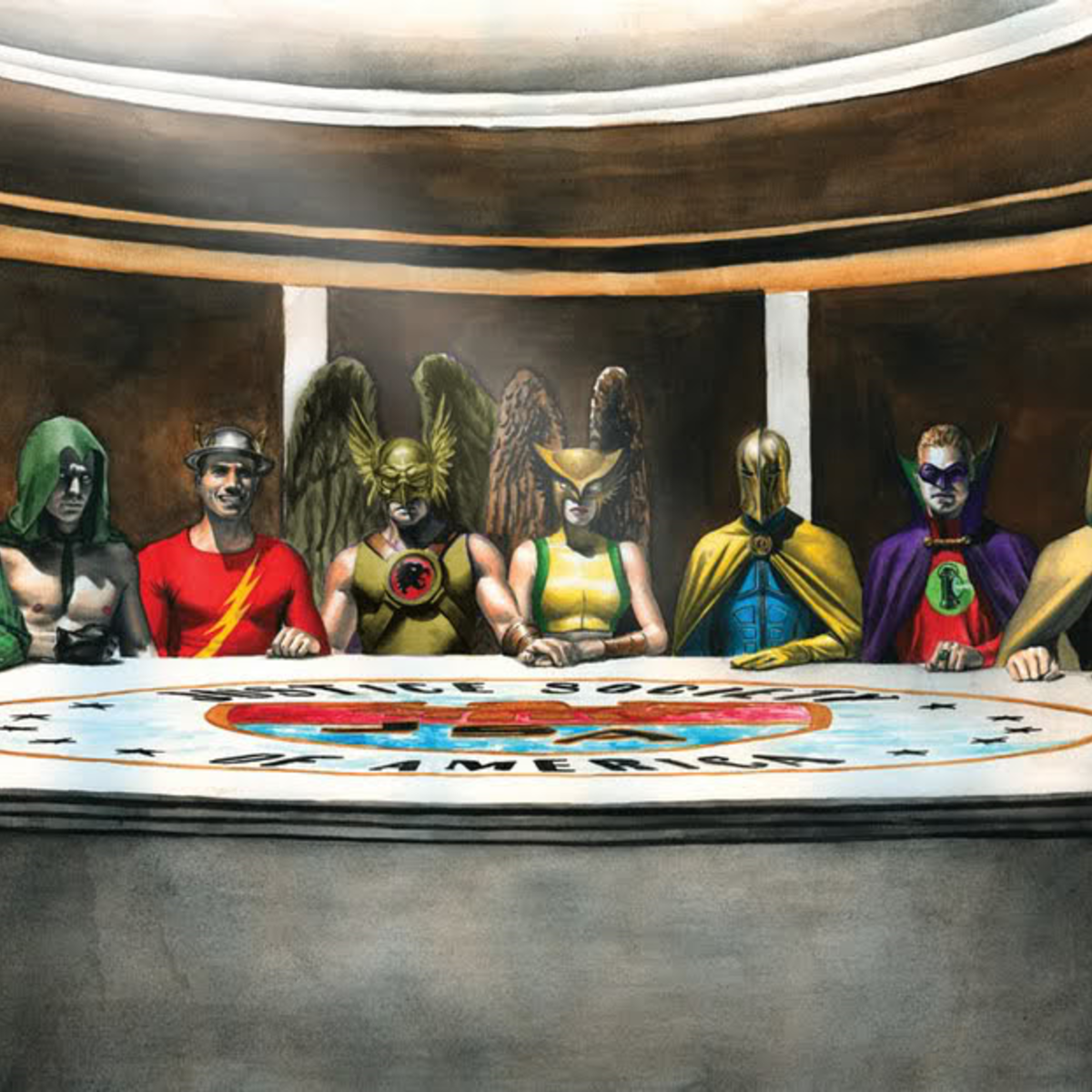 1200x1200 Image Of The Day Legends Of Tomorrow Unleash A Season 2 Logo - Justice Society Of America Painting