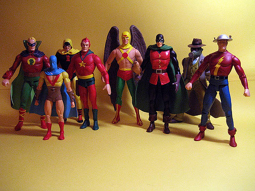 500x375 Justice Society America Karathc - Justice Society Of America Painting