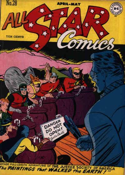 400x560 All Star Comics Vol 1 28 Dc Database Fandom Powered By Wikia - Justice Society Of America Painting