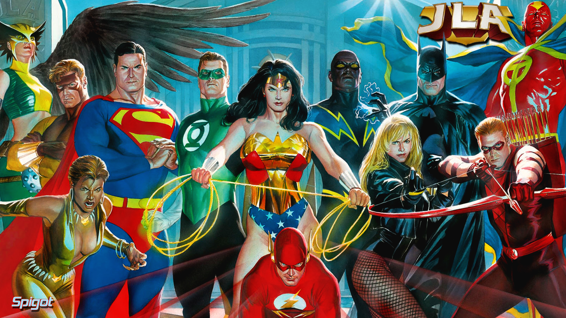 1920x1080 Diana Of Themyscira Reviews By Lantern's Light - Justice Society Of America Painting