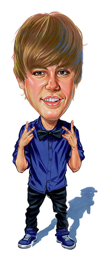 379x900 Justin Bieber Painting By Art - Justin Bieber Painting