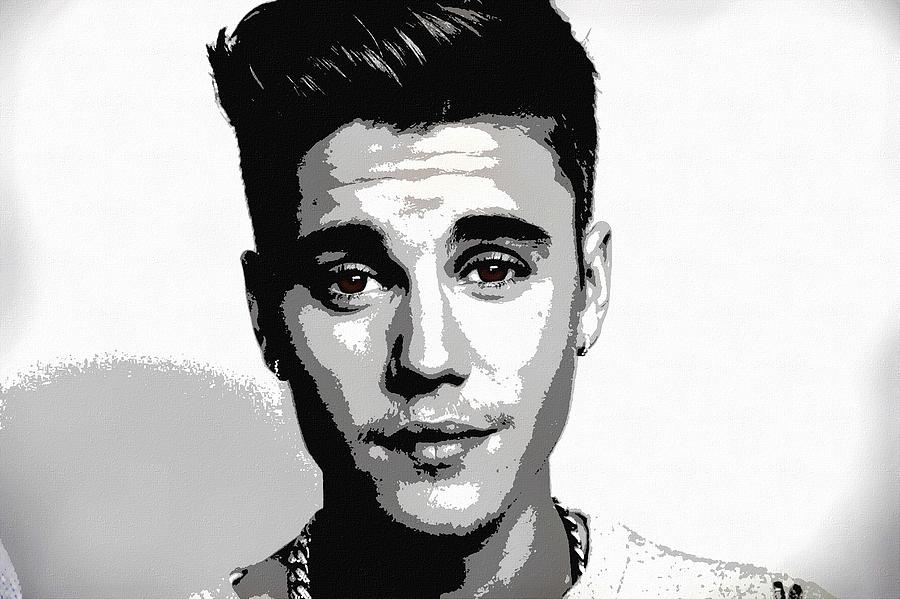 900x599 Justin Bieber Painting By Jose Ferreira - Justin Bieber Painting