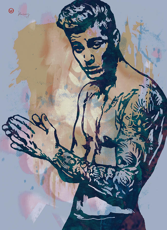 652x900 Justin Bieber Pop Art Etching Portrait Drawing By Kim Wang - Justin Bieber Painting