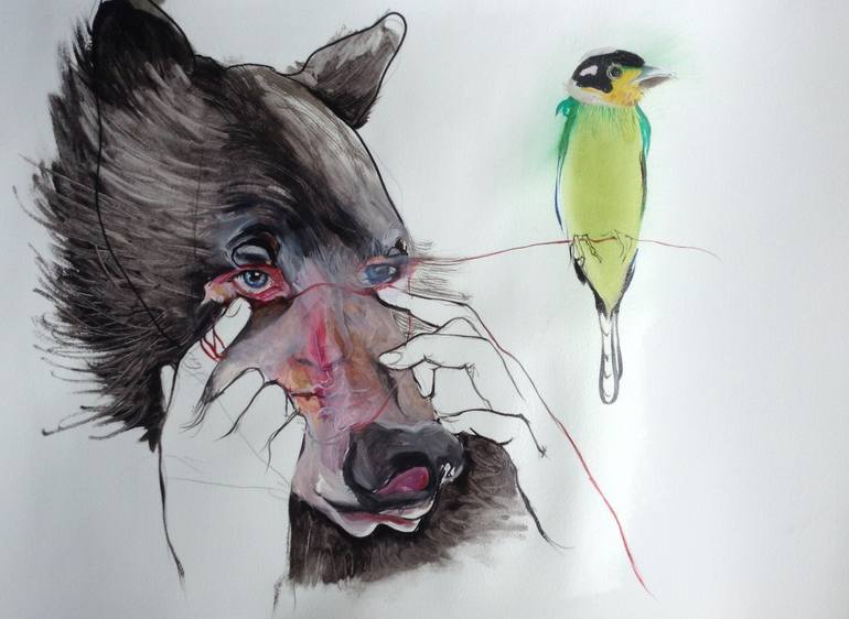 770x562 Saatchi Art Juxtaposition Painting By Olga - Juxtaposition Painting