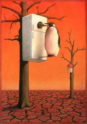 300x428 Society According To Pawel Kuczynski This Painting Makes A Bold - Juxtaposition Painting