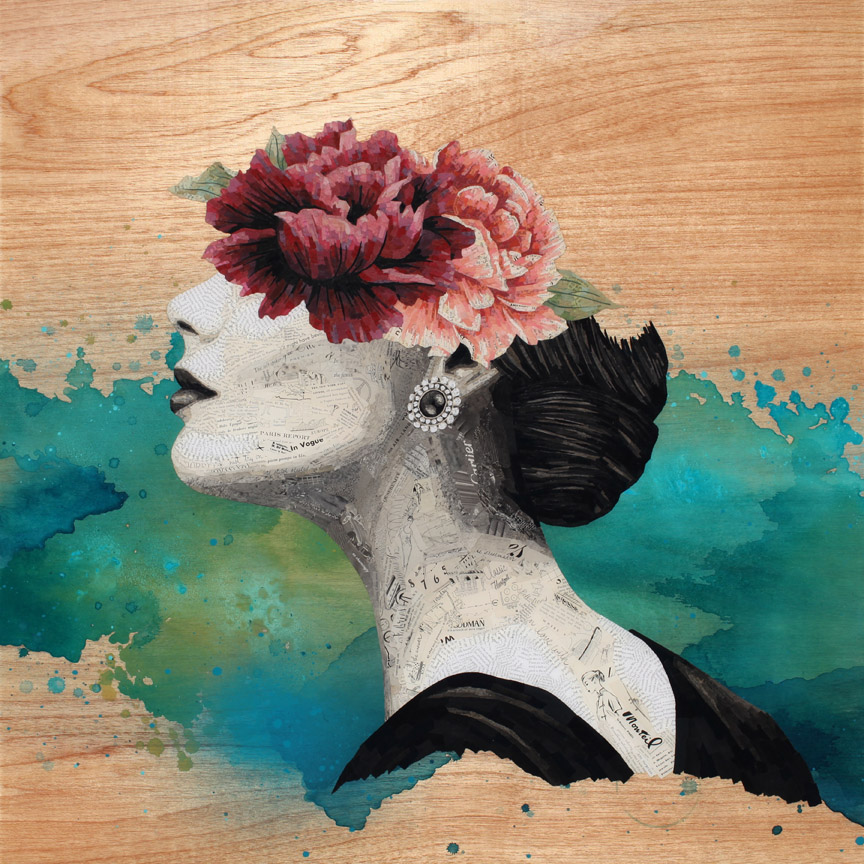 864x864 Vintage Fashion Series Jay Kelly Collage Artist - Juxtaposition Painting