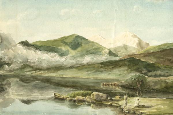 600x401 J.w. Ellis, Classical Bathers - Jw Painting