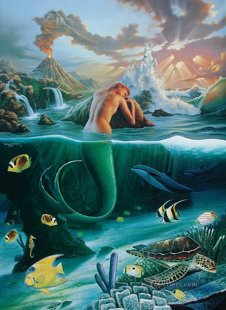 765x1050 Jw Mermaid Dreams Ocean Landscape Painting - Jw Painting