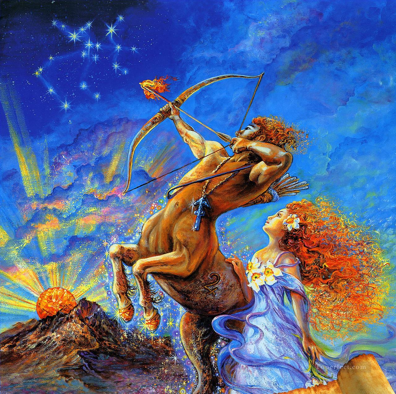 1280x1271 Jw Sagittarius Fantasy Painting In Oil For Sale - Jw Painting