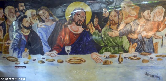 634x312 Indian Artist Ani K Gets A Taste For Painting With His Tongue - K Painting