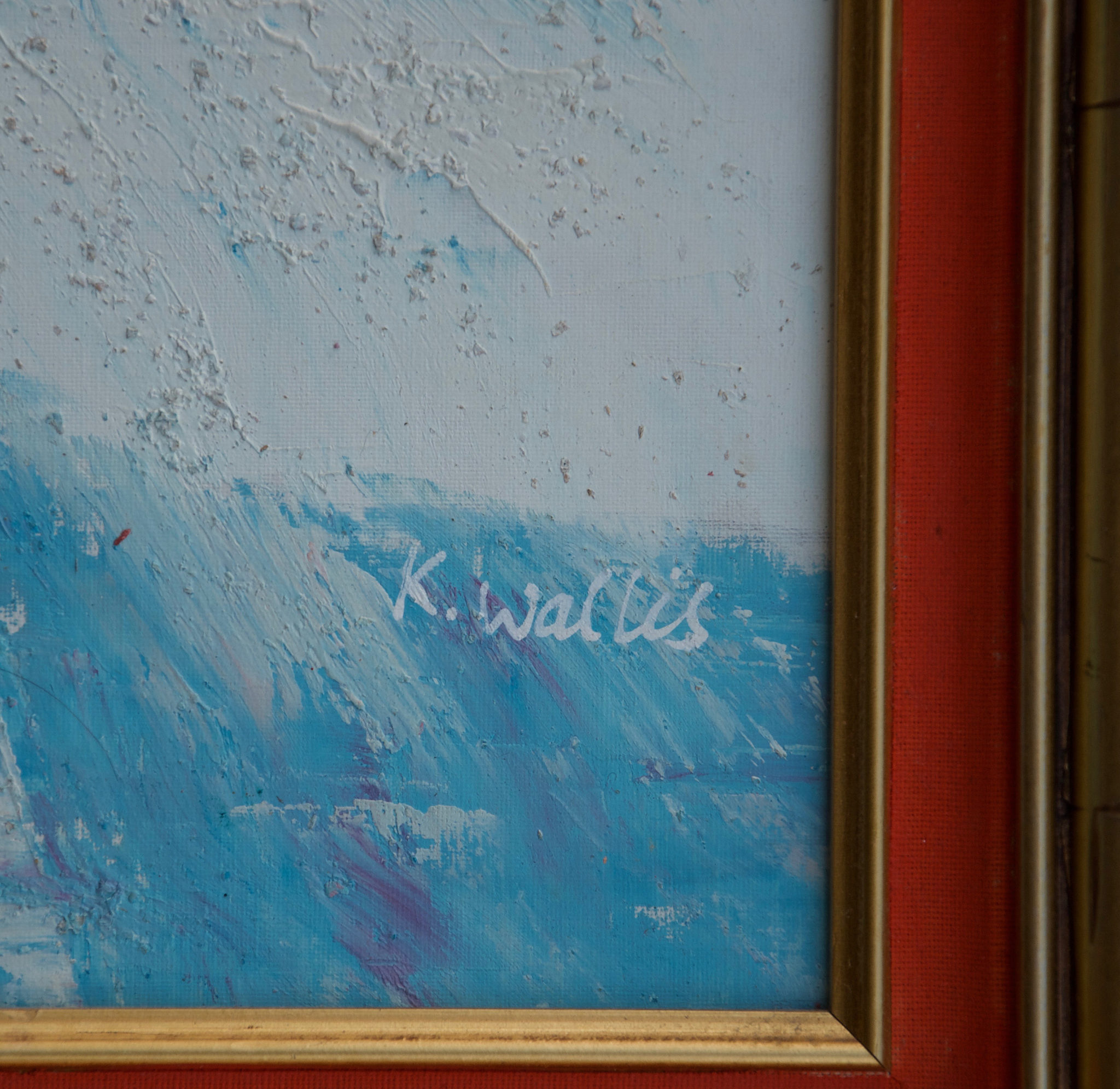 2048x1992 Magnificent Signed K. Wallis Oil On Canvas Worthington Galleries - K Painting