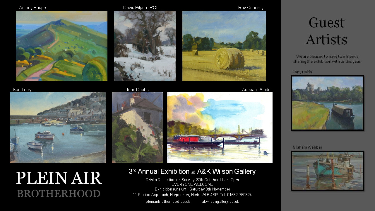 1281x720 Plein Air Brotherhood Roy Connelly - K Wilson Oil Painting