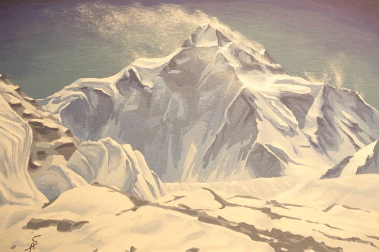 770x513 Saatchi Art K2 Hymalayas Mountain Painting By Alexandri Sanko - K2 Painting