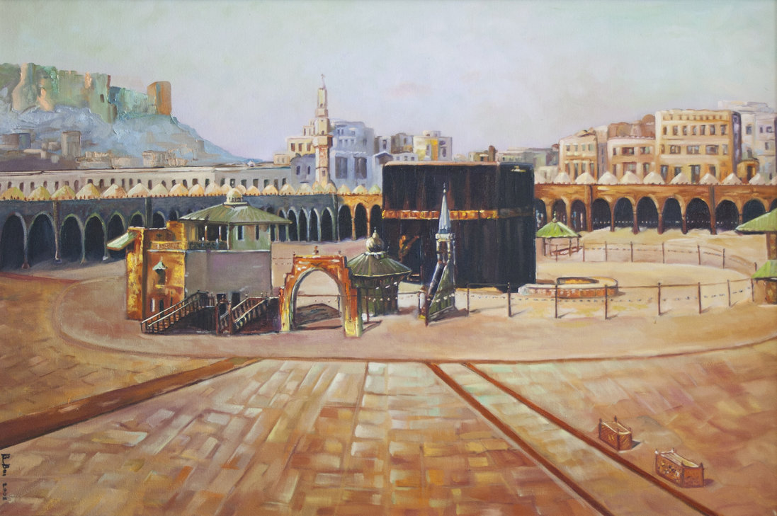 1097x729 Kaaba By Betulb - Kaaba Painting