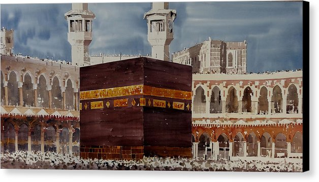 628x359 Mecca Kaaba Canvas Print Canvas Art By Martin Giesen - Kaaba Painting