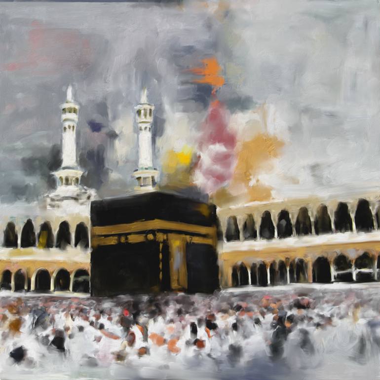 770x770 Saatchi Art Khana Kaaba 594 1 Painting By Corporate Art Task Force - Kaaba Painting