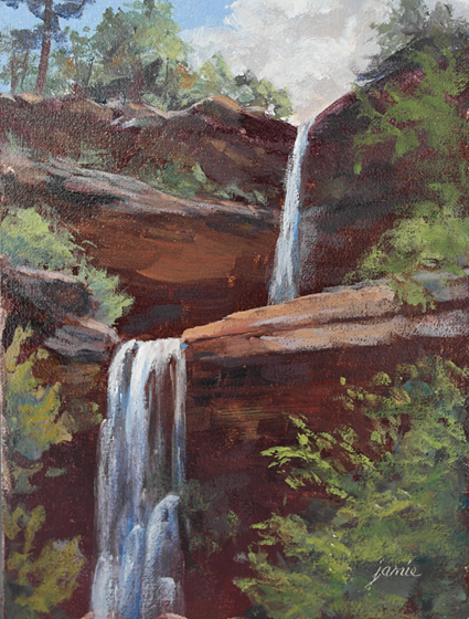 425x560 Hudson Valley Painter Blog Archive Kaaterskill Falls Late Morning - Kaaterskill Falls Painting