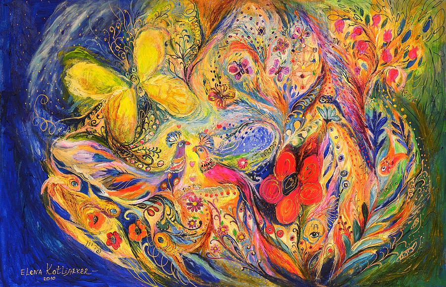 900x579 The Tree Of Life Painting By Elena Kotliarker - Kabbalah Tree Of Life Painting